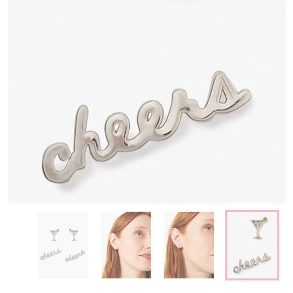 Kate Spade “Cheers” Studs - Picture 8 of 8